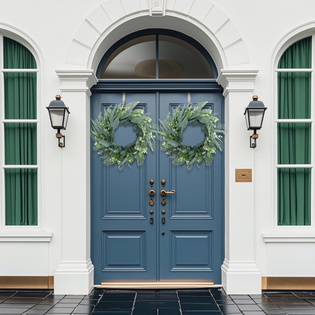 Seasons 22 Inch Eucalyptus Wreath for Front Door