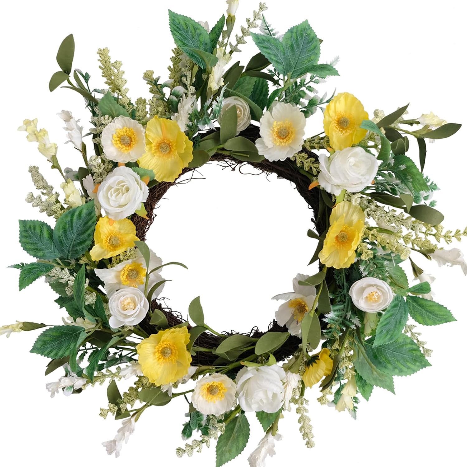 Floribus Summer Wreath Front Door Decor 18