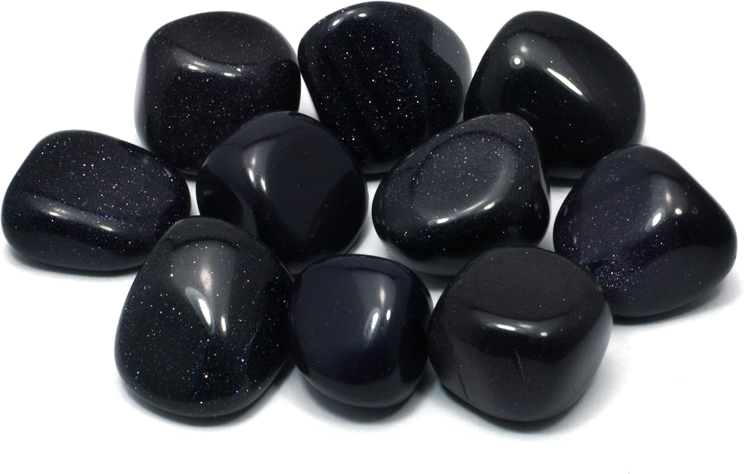 CrystalAge Blue Goldstone Tumble Stone Pack of 5
