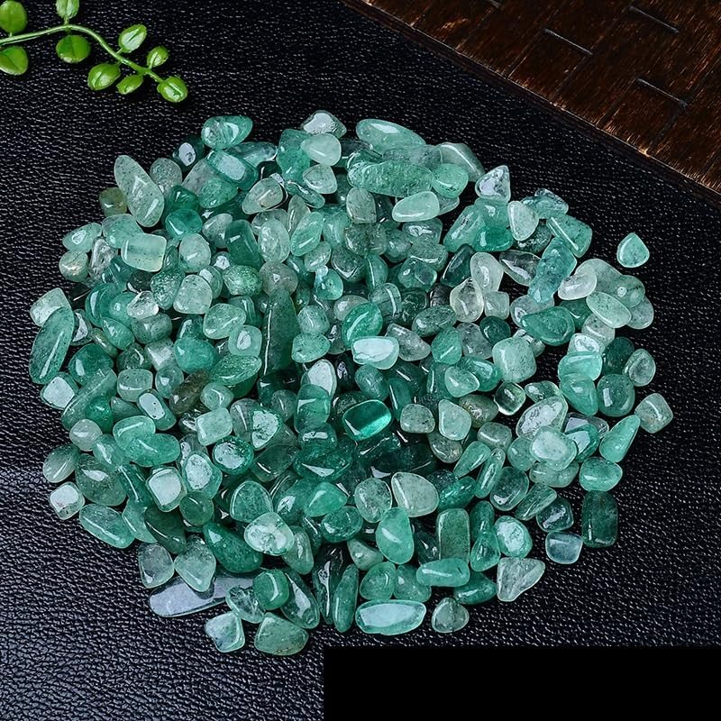 NASTYA Natural Green Crystal Gravel for Decoration