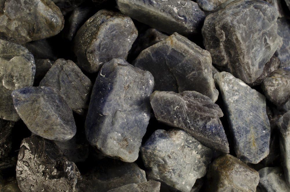 Fantasia Blue Sapphire Rough Stones 18 Lb