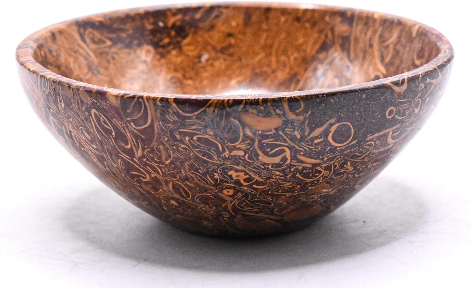 31 Inch Mariam Fossil Jaser Bowl Natural Gemstone Decor