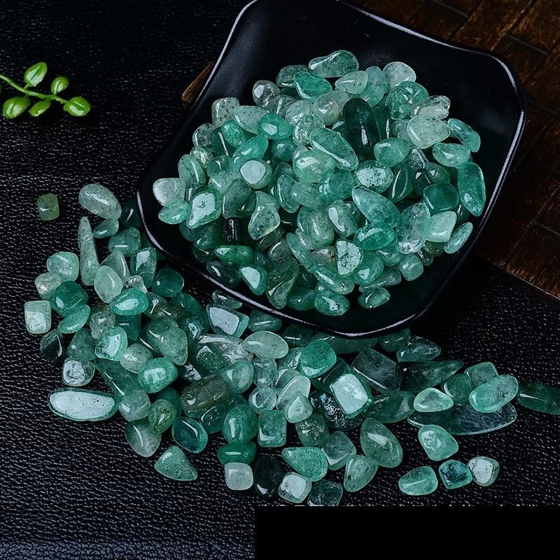 NASTYA Natural Green Crystal Gravel for Decoration