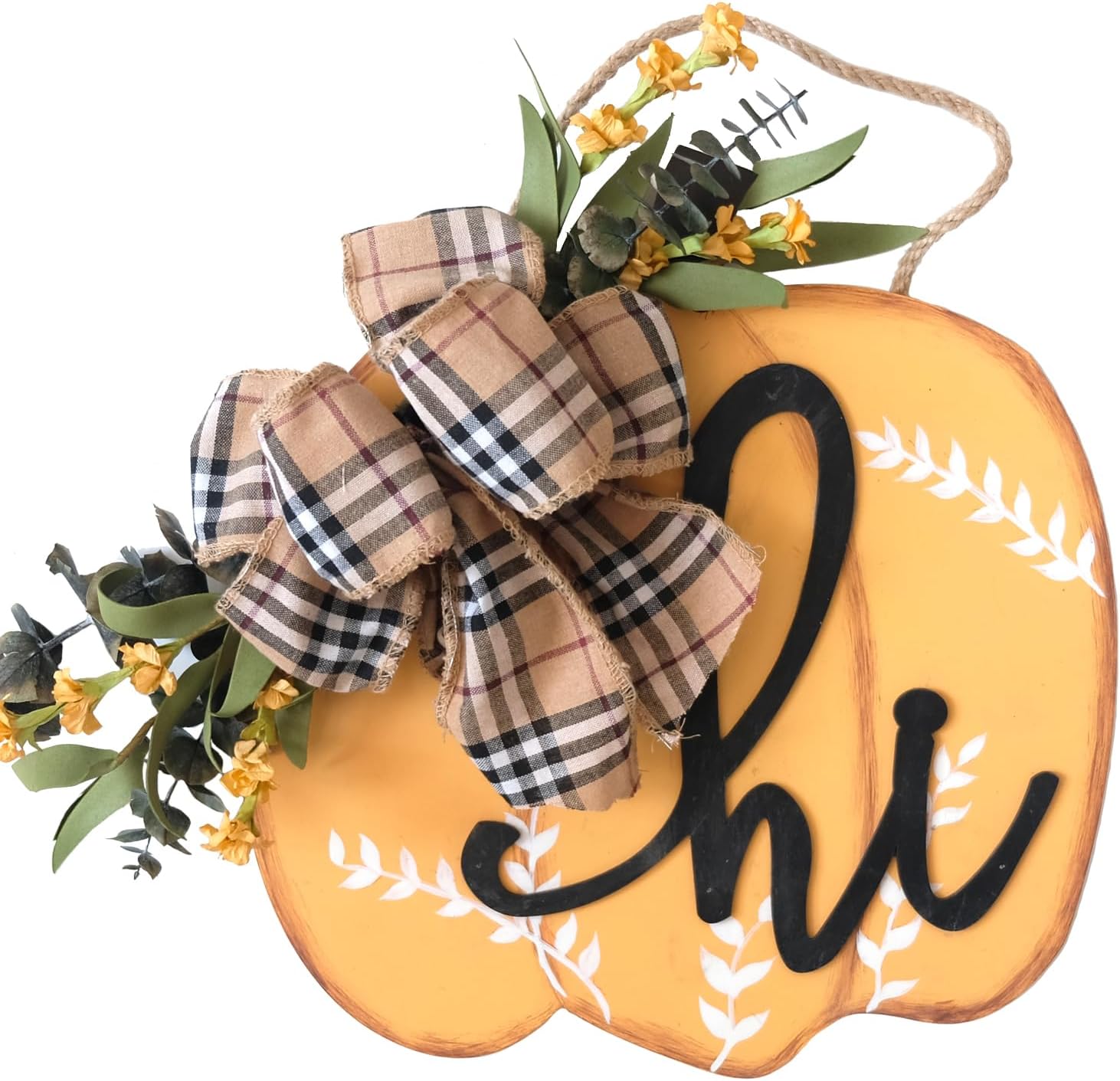 Idyllic Fall Harvest Pumpkin Wreath for Front Door