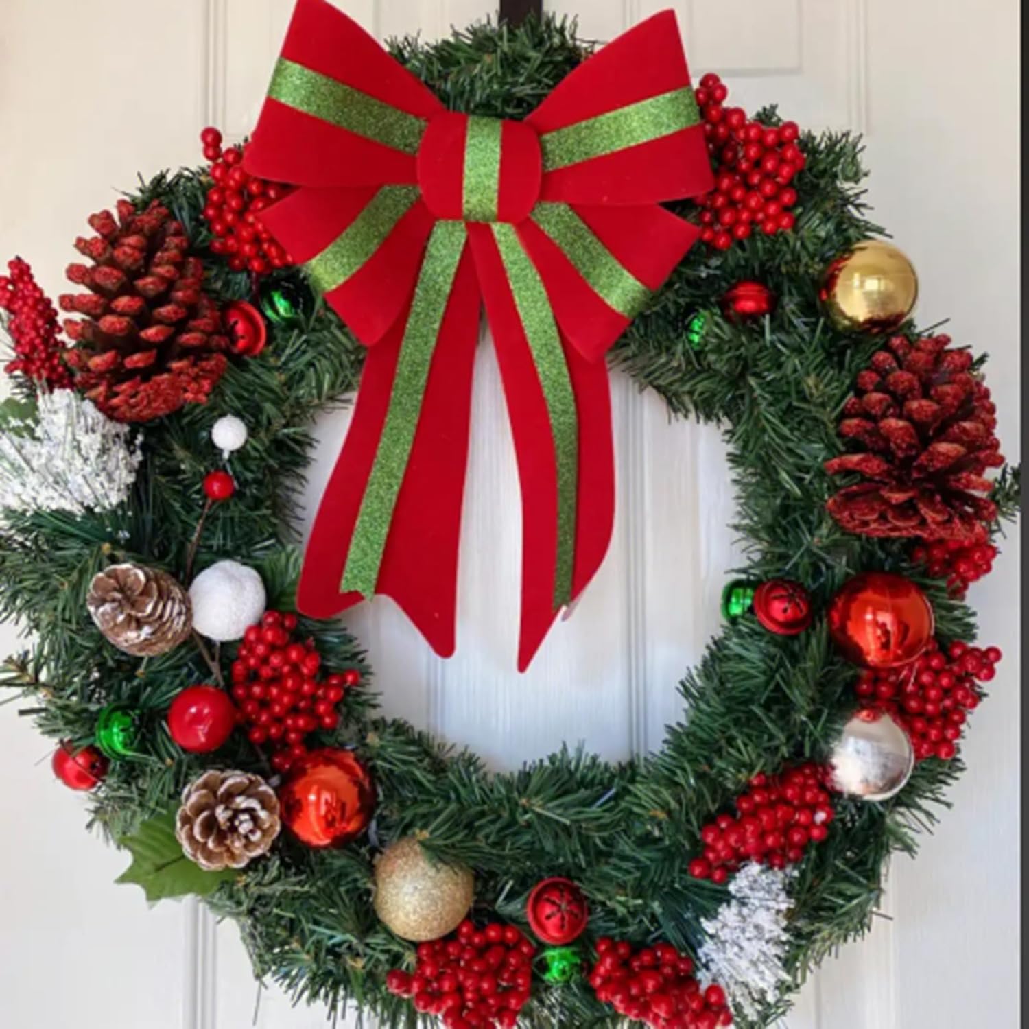 25 Pack 10 Inch Metal Wreath Frame Ring Green