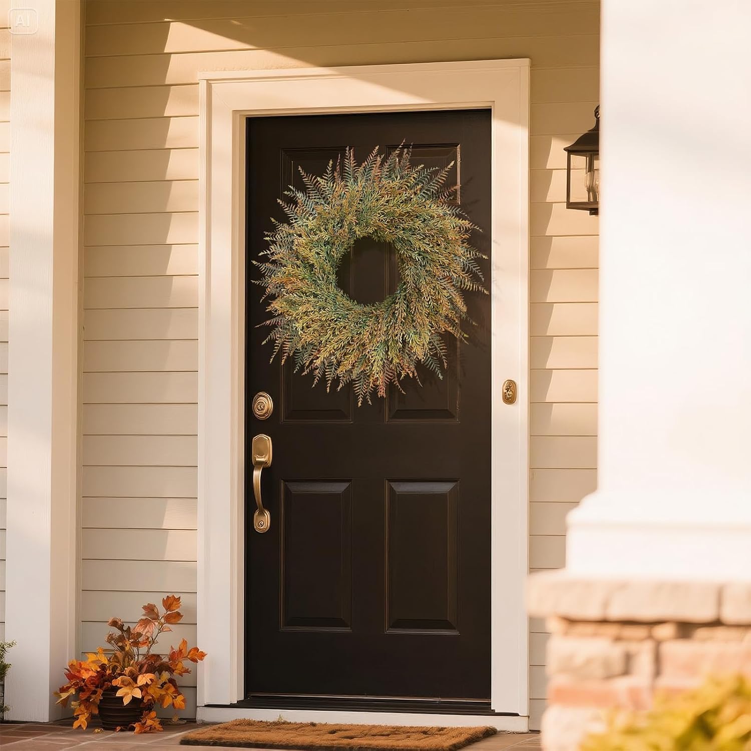 26 Inch Fall Wreath for Front Door and Porch