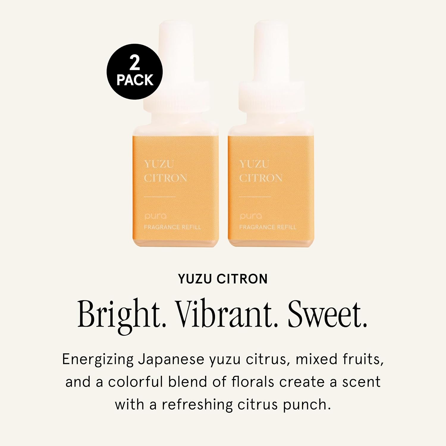 Pura Smart Home Air Diffuser - 2 Pack Yuzu Citron Refill