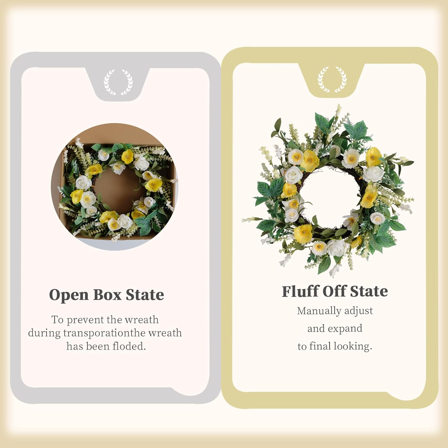 Floribus Summer Wreath Front Door Decor 18