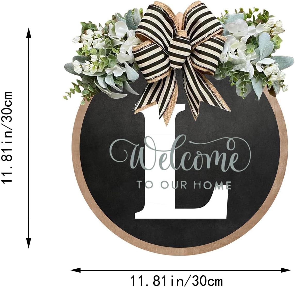 Billamb Circular Surname Front Door Welcome Wreath