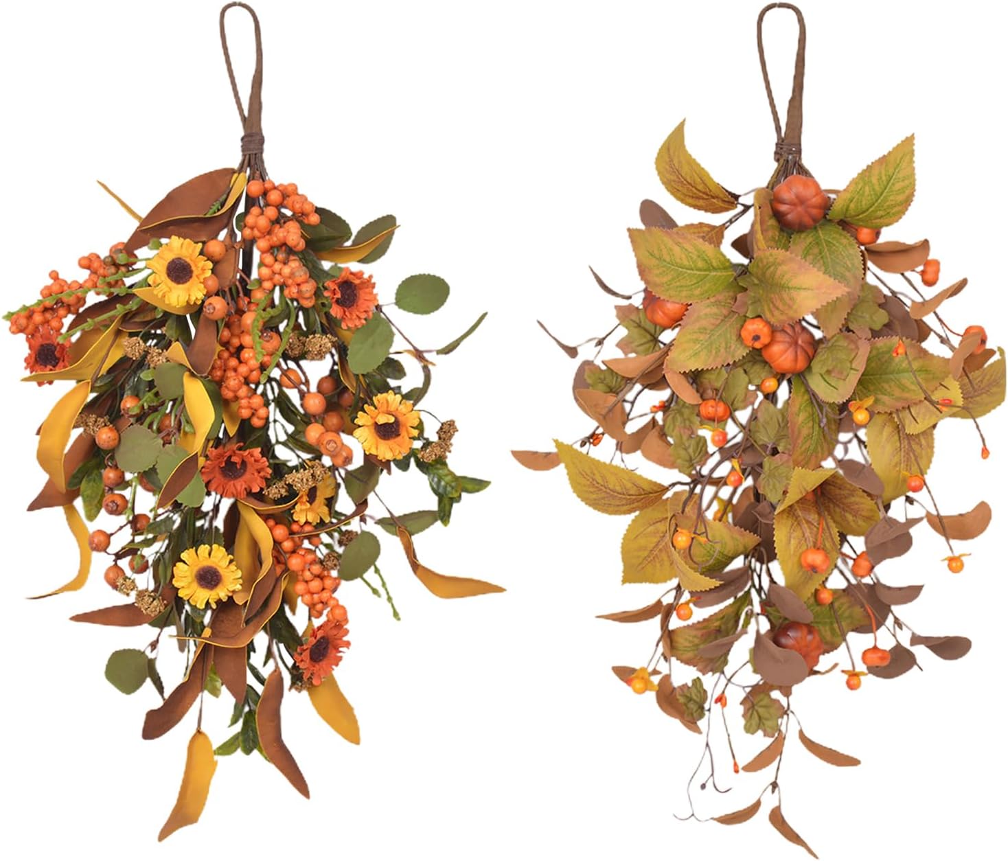197 Inch Fall Harvest Teardrop Swag Wall Hanging