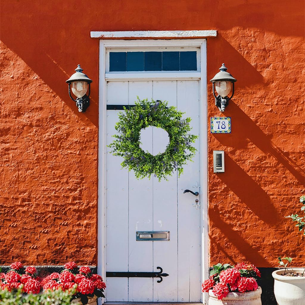 18 Inch Spring Wreath for Front Door Decorations