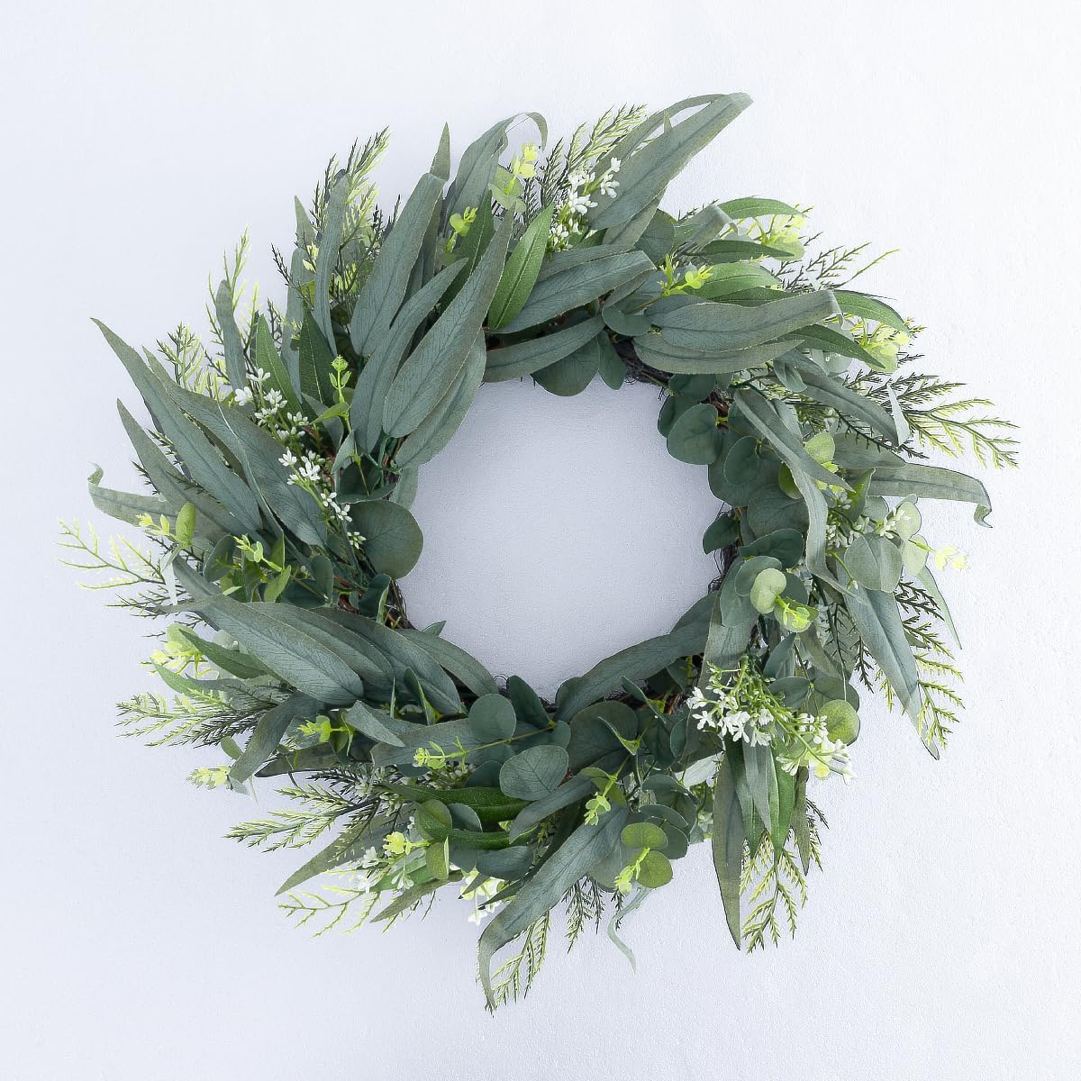 Seasons 22 Inch Eucalyptus Wreath for Front Door