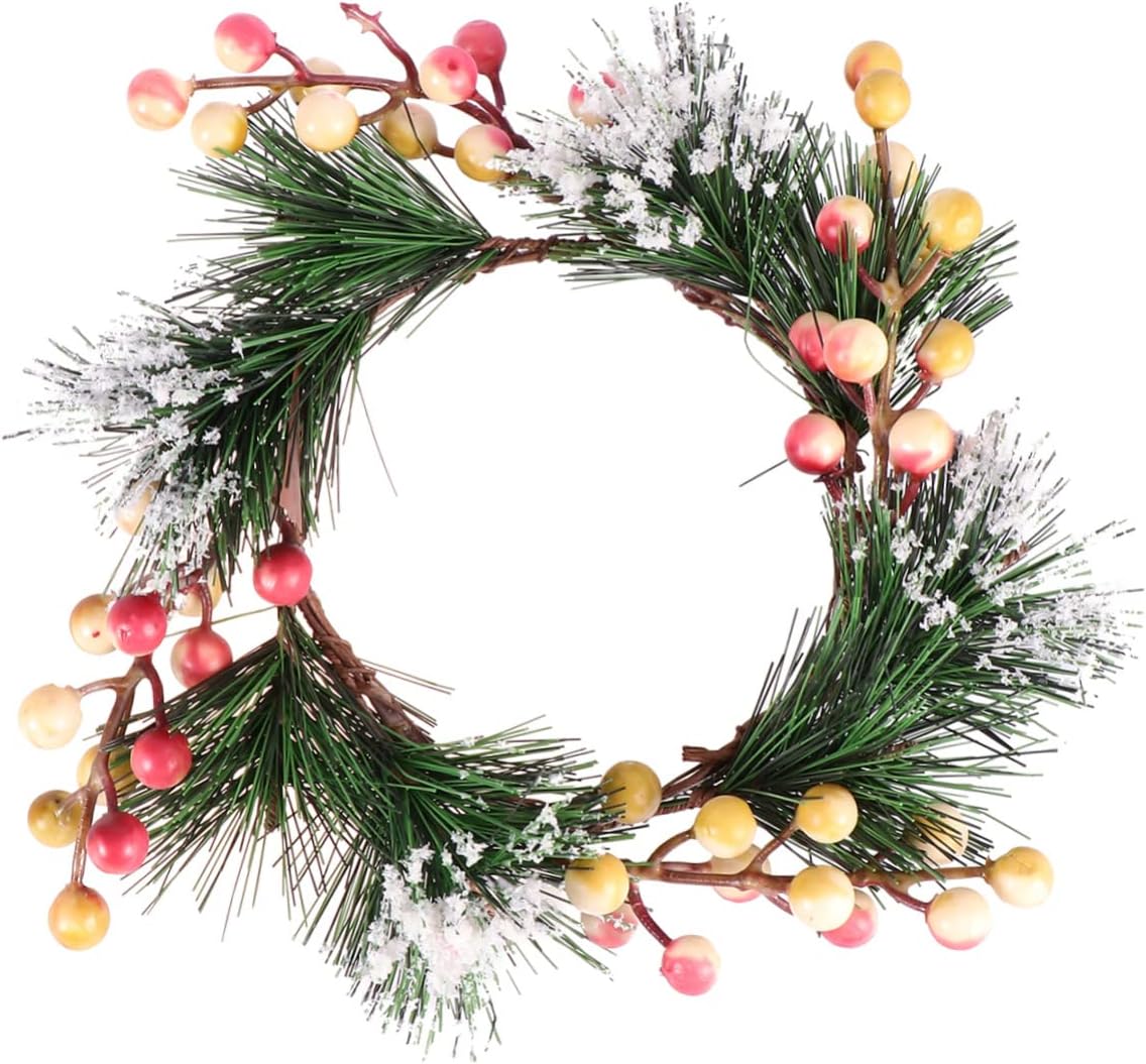 Cabilock Resin Berry Garland Wreath Pink White Decor