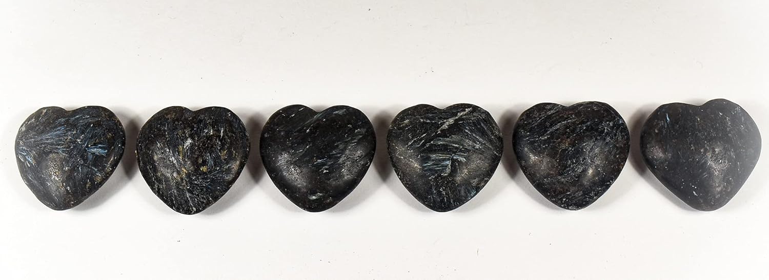 Astrophyllite Heart Crystal Decor Stone