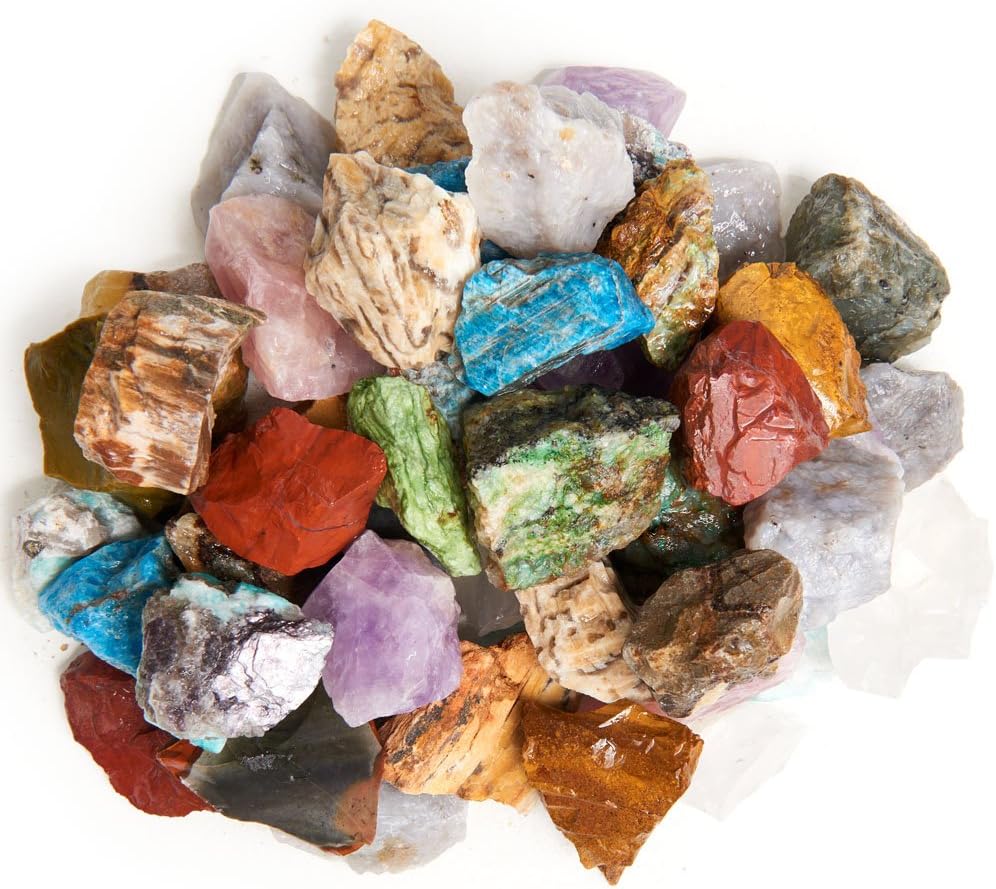 Natural Madagascar Rough Stone Mix - 18 lbs Large Size