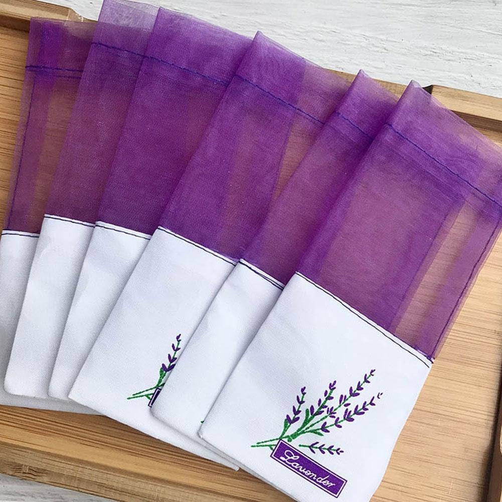 Lavender Sachet Bags 100Pcs Cotton Gauze Aromatherapy Pouches