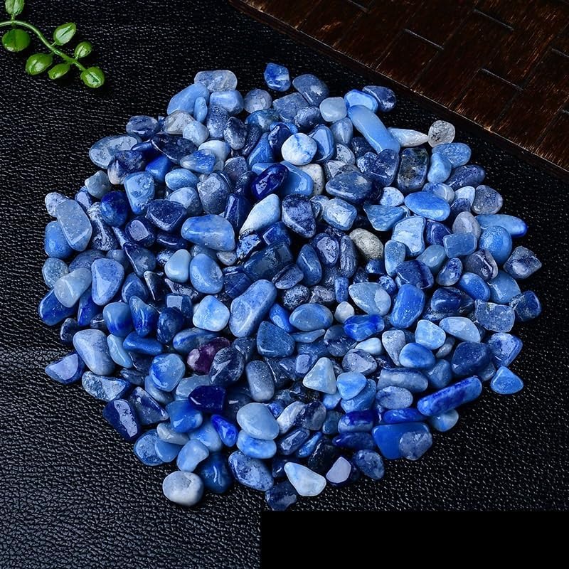 NASTYA Natural Blue Crystal Gravel 5-7mm 1000g Decor Stones