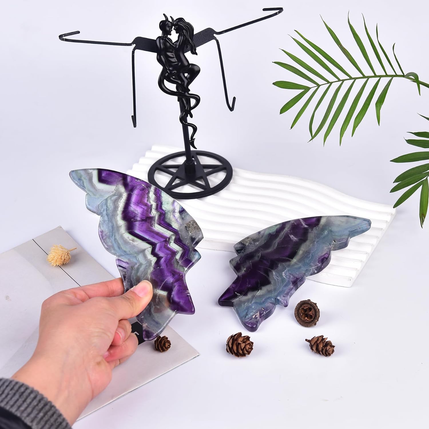 JIC Gem Crystal Butterfly Wings with Stand