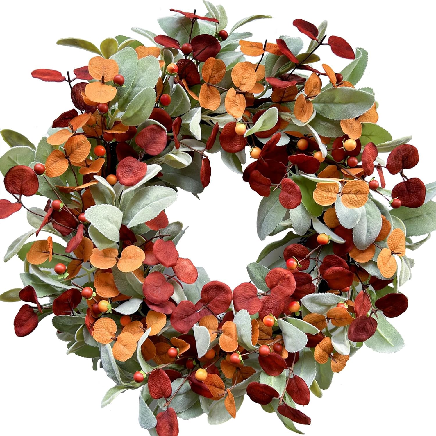 CIR OASES Artificial Fall Wreath for Front Door
