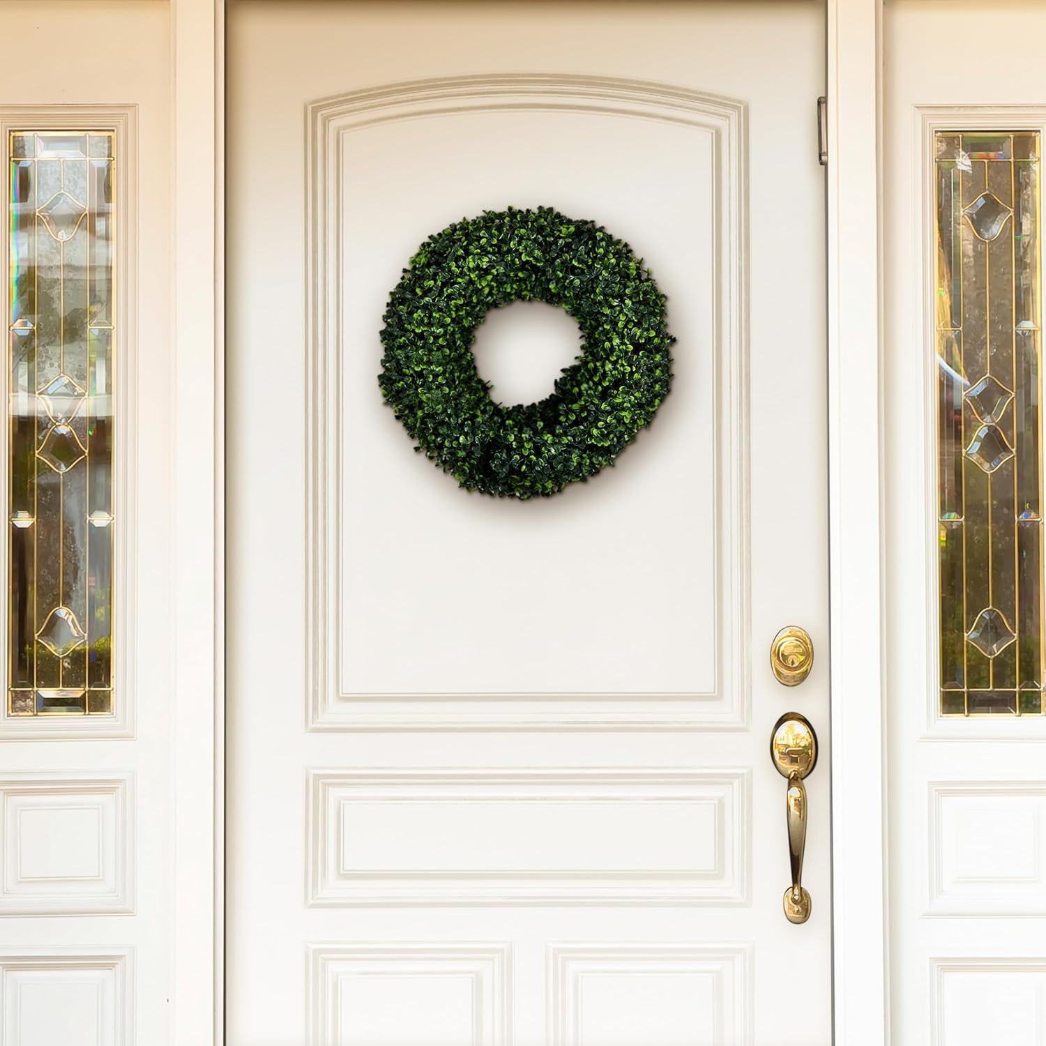 165-Inch UV Resistant Boxwood Wreath for Front Door