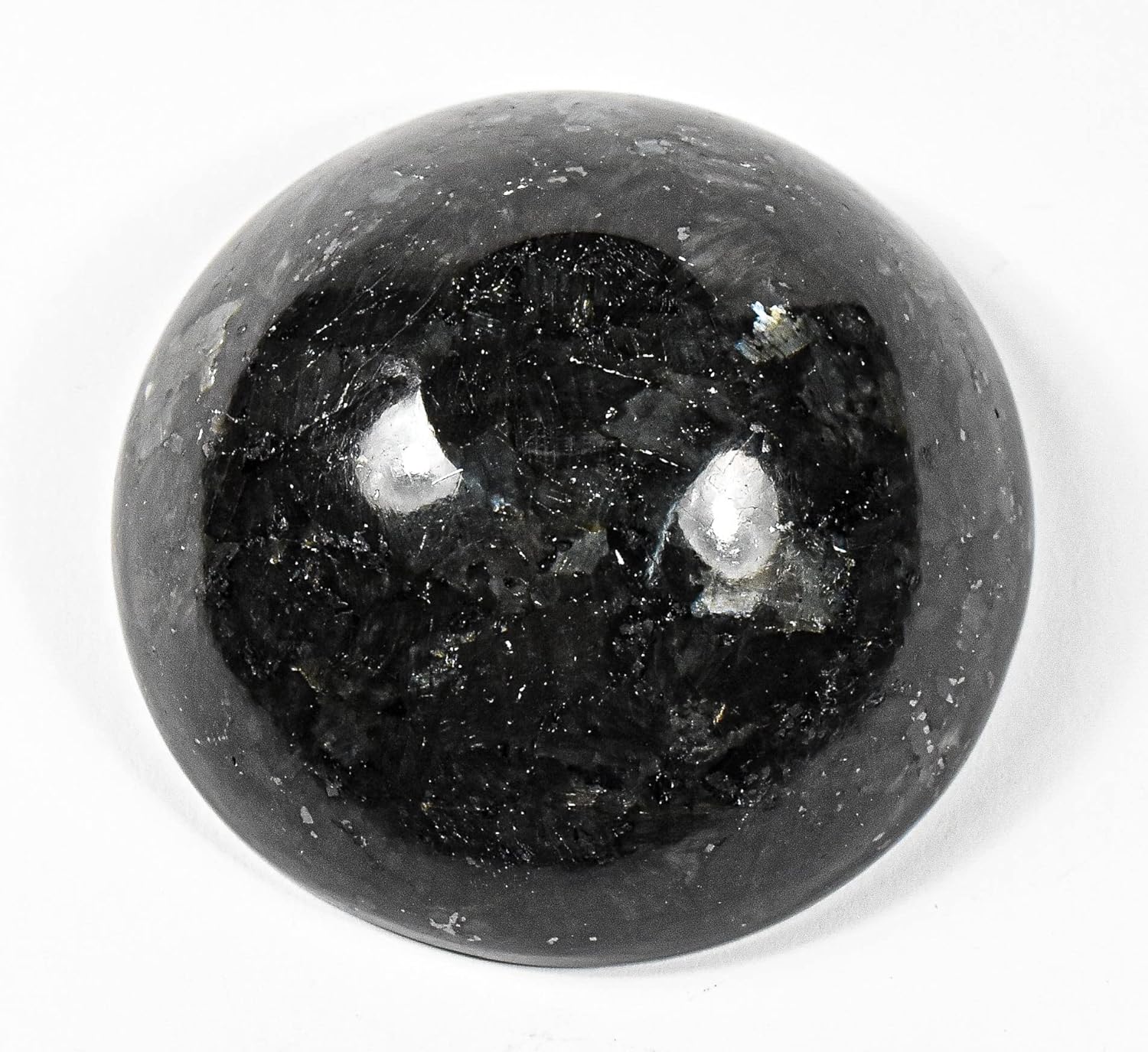 3 Inch 80g Rainbow Metallic Flash Larvikite Bowl