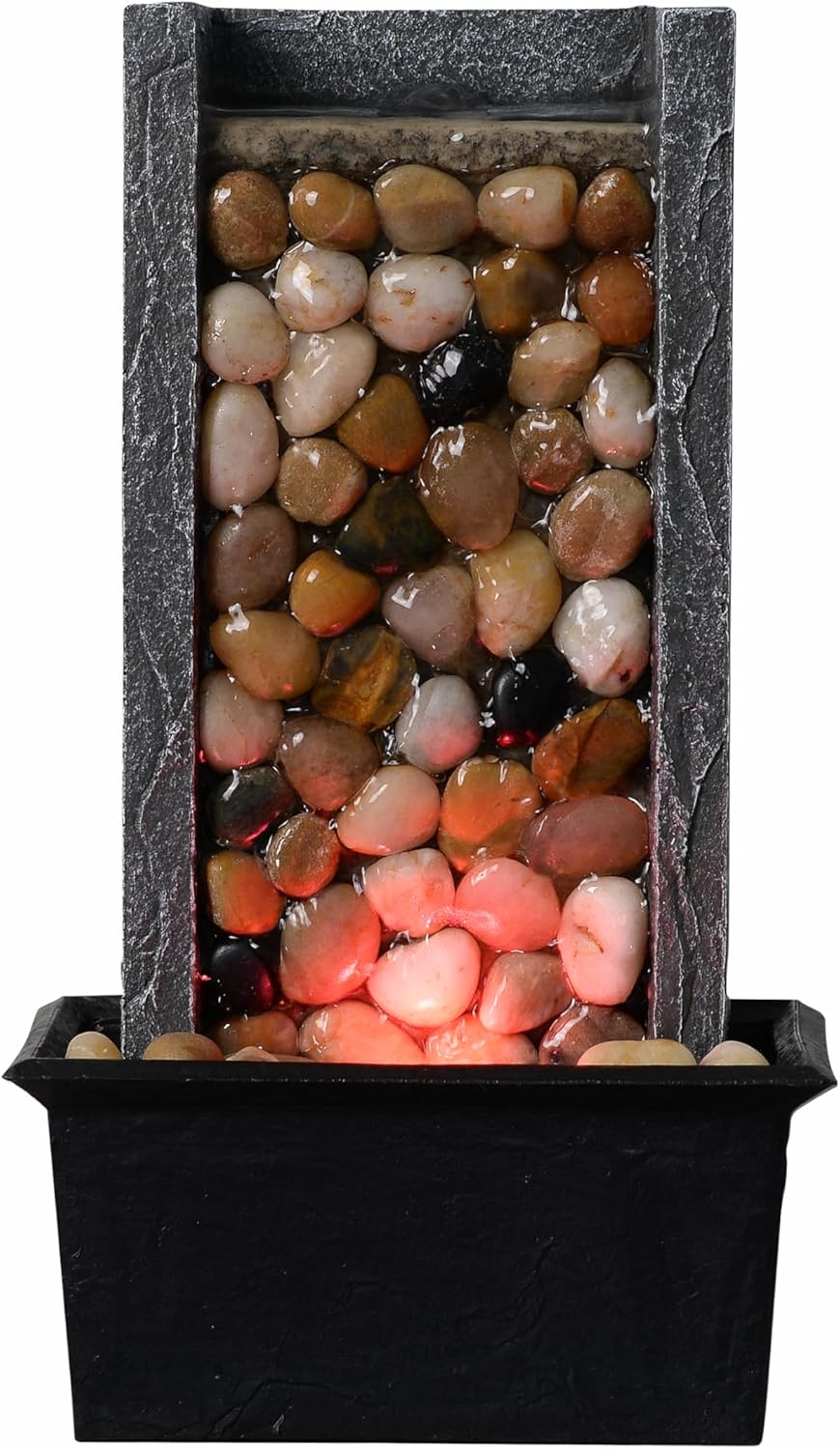 Kalona 106 Inch Indoor Waterfall Fountain with LED Lights