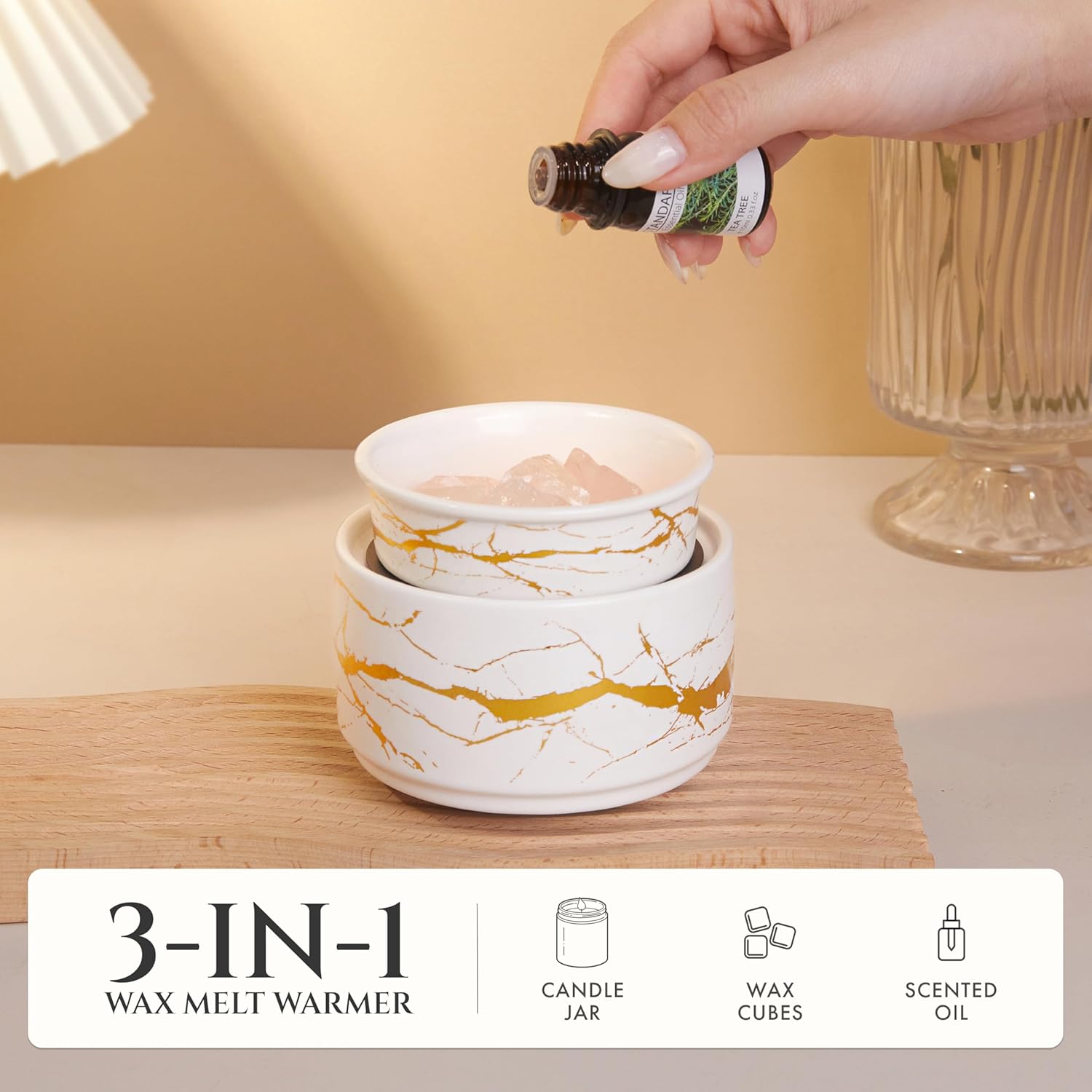 PALANCHY 3-in-1 Wax Melter Electric Candle Warmer