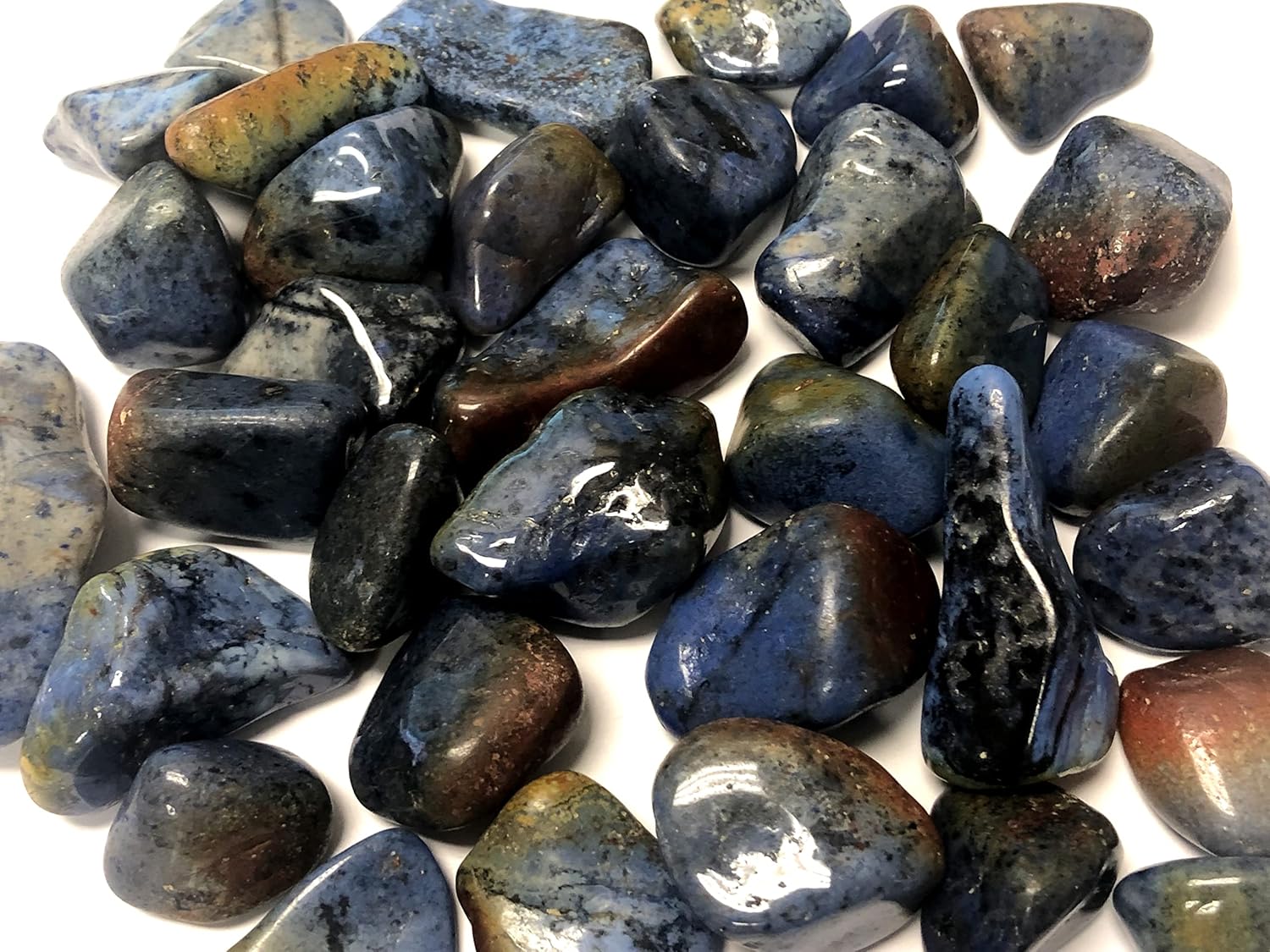 Tumbled Dumortierite 12 Pound Natural Stones