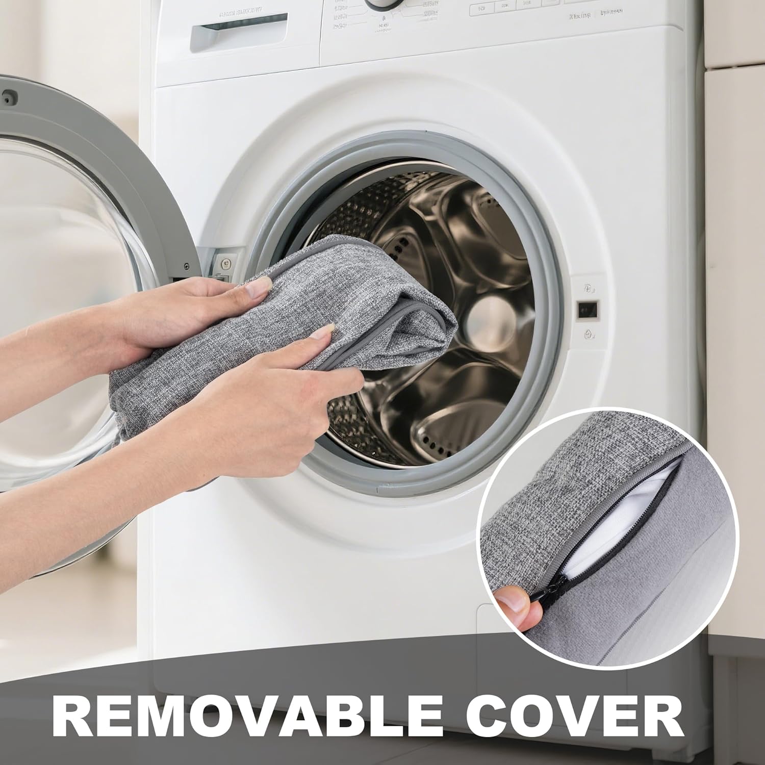 UUYUUY Door Draft Stopper 48 Inch Grey
