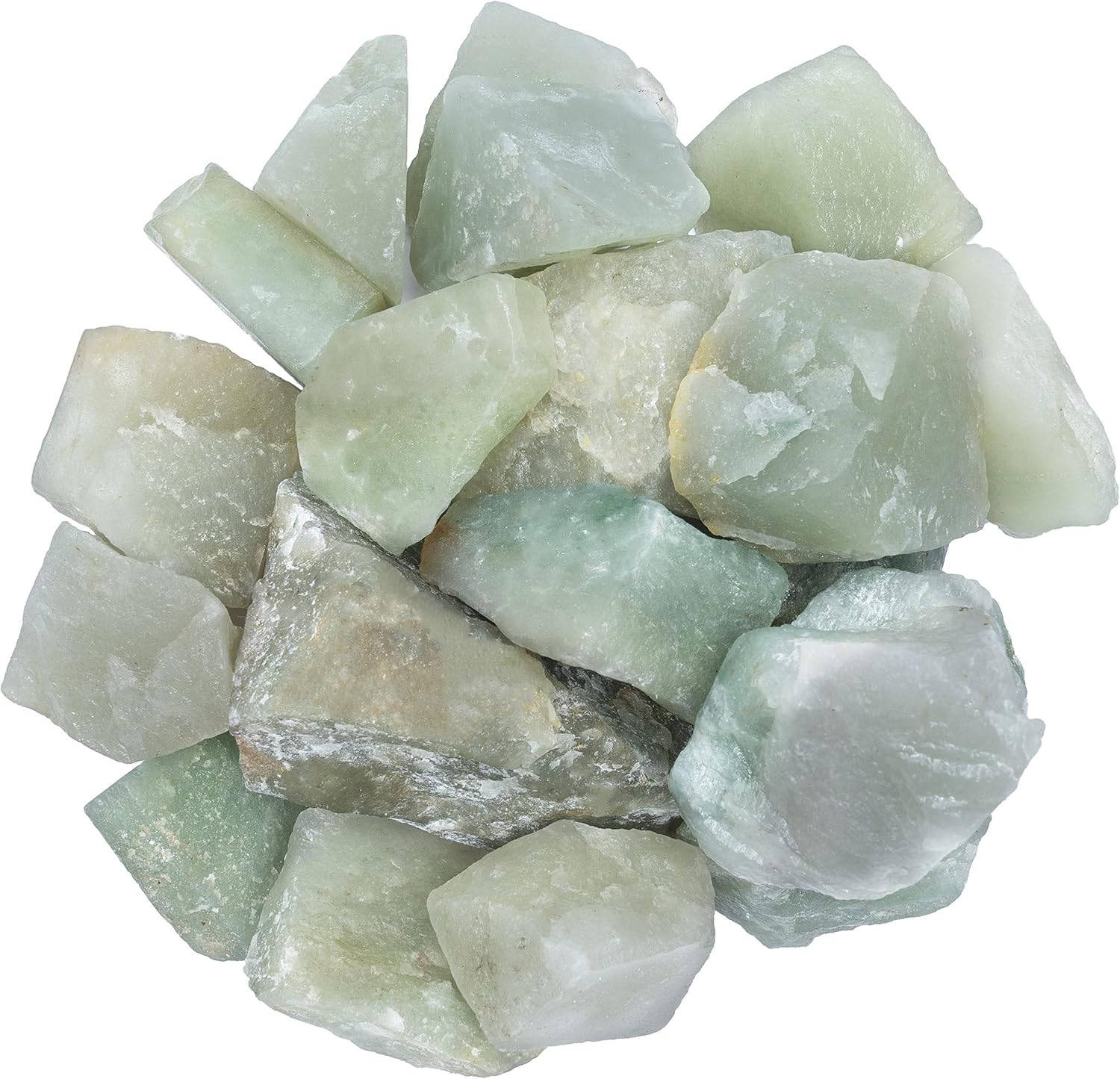 14 lb Green Jade Rough Stones Bulk Natural Decor