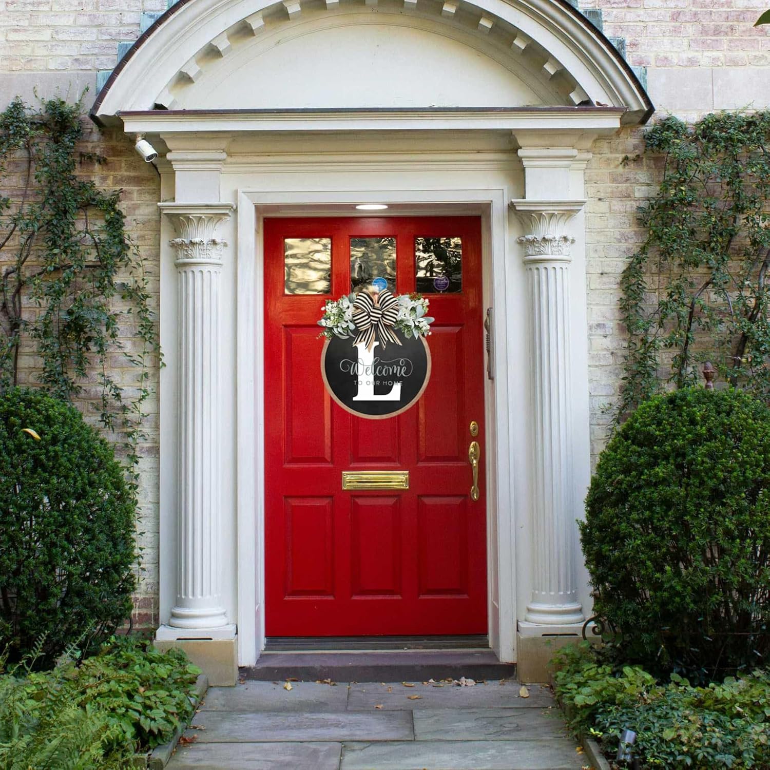 Billamb Circular Surname Front Door Welcome Wreath