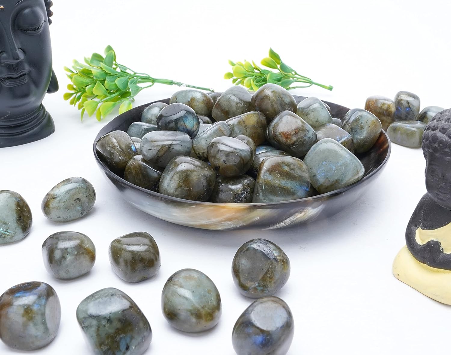 ZAICUS Tumbled Stones for Decor and Feng Shui Use