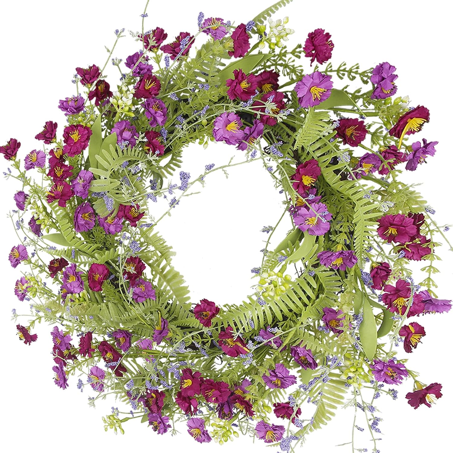 CISDUEO 20 Inch Spring Wreath Decor