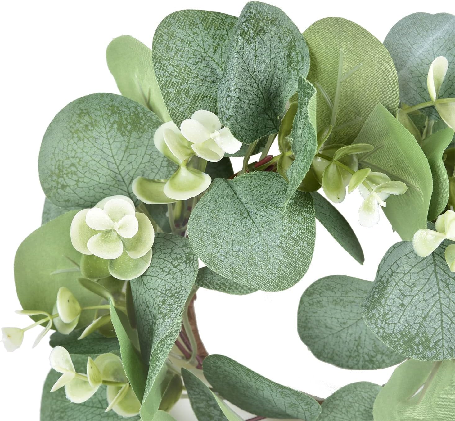 LSKYTOP 6Pcs Eucalyptus Wreath for Kitchen Wall Window Decor