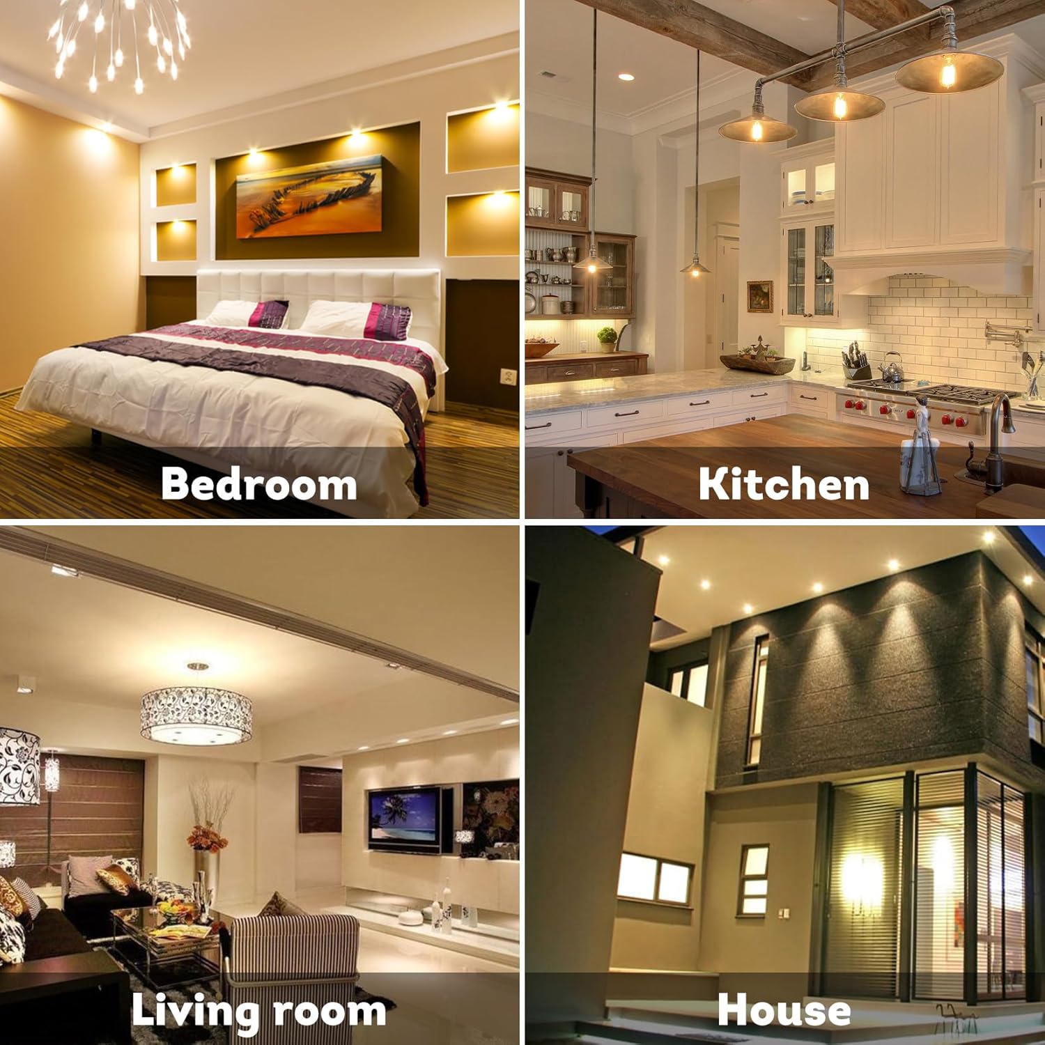 Mlogiroa 50W 110V GU10 LED Candle Warmer Bulbs 6-Pack