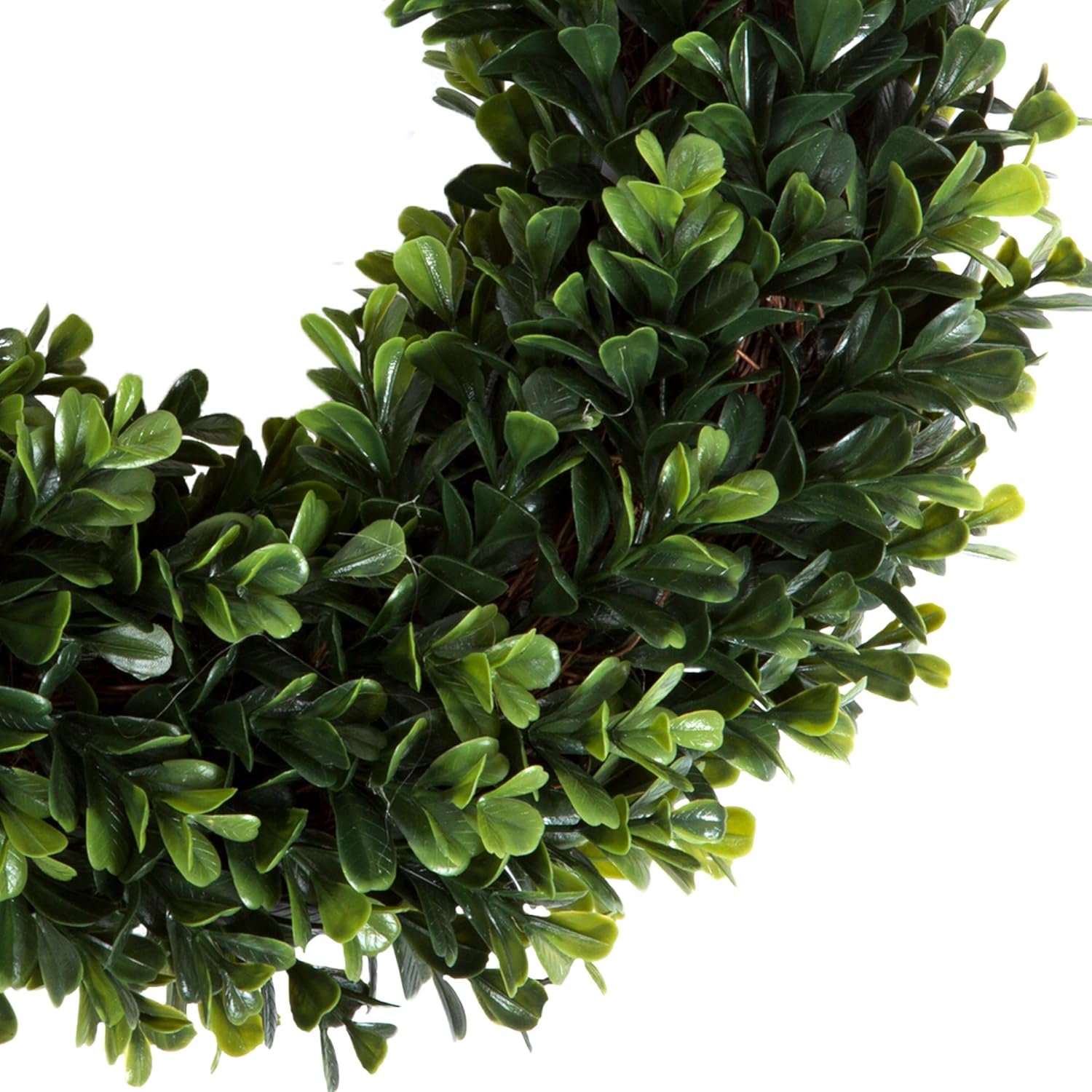 Pure Garden 12-Inch UV Resistant Boxwood Wreath for Front Door