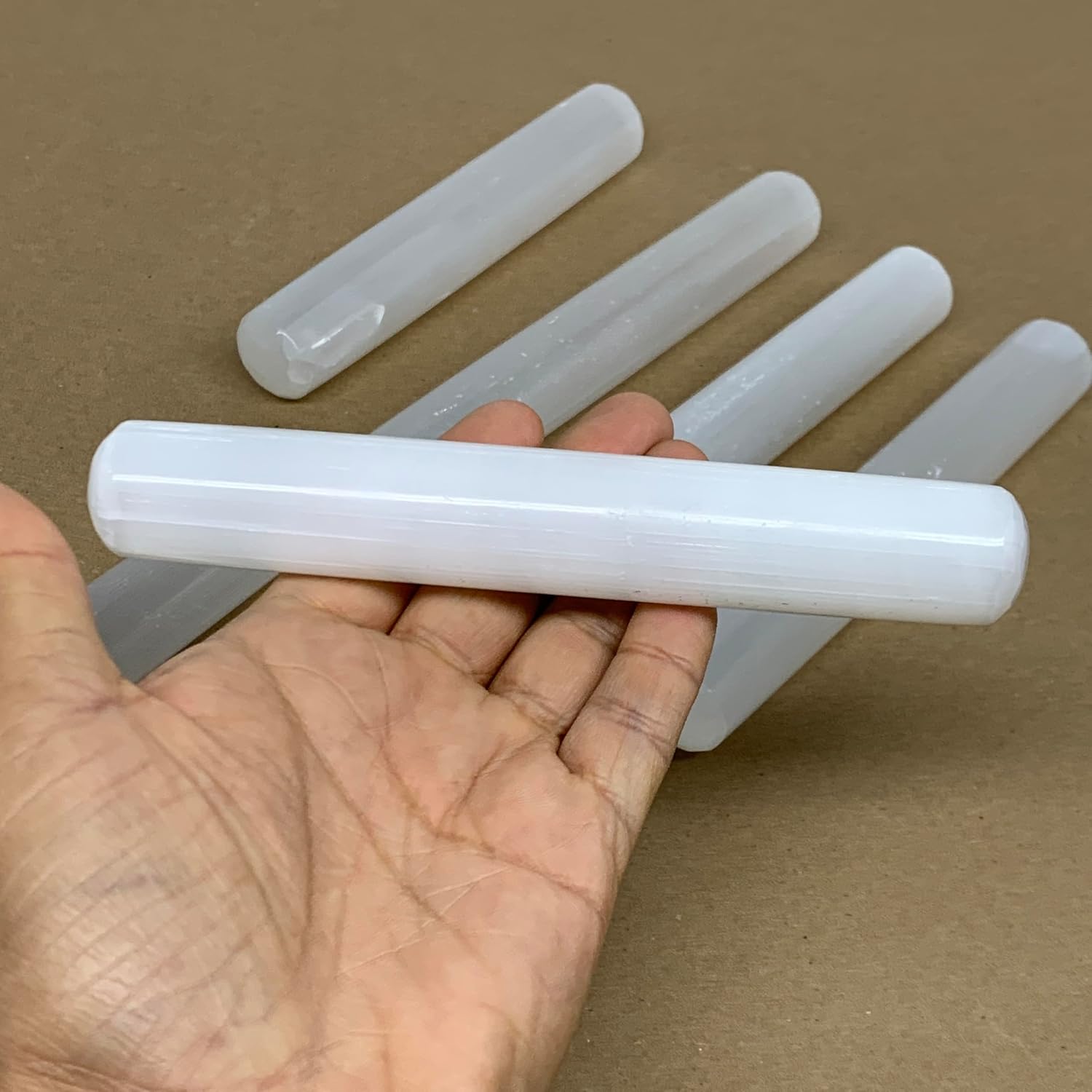 20pcs Selenite Crystal Wand Point Power White Stones