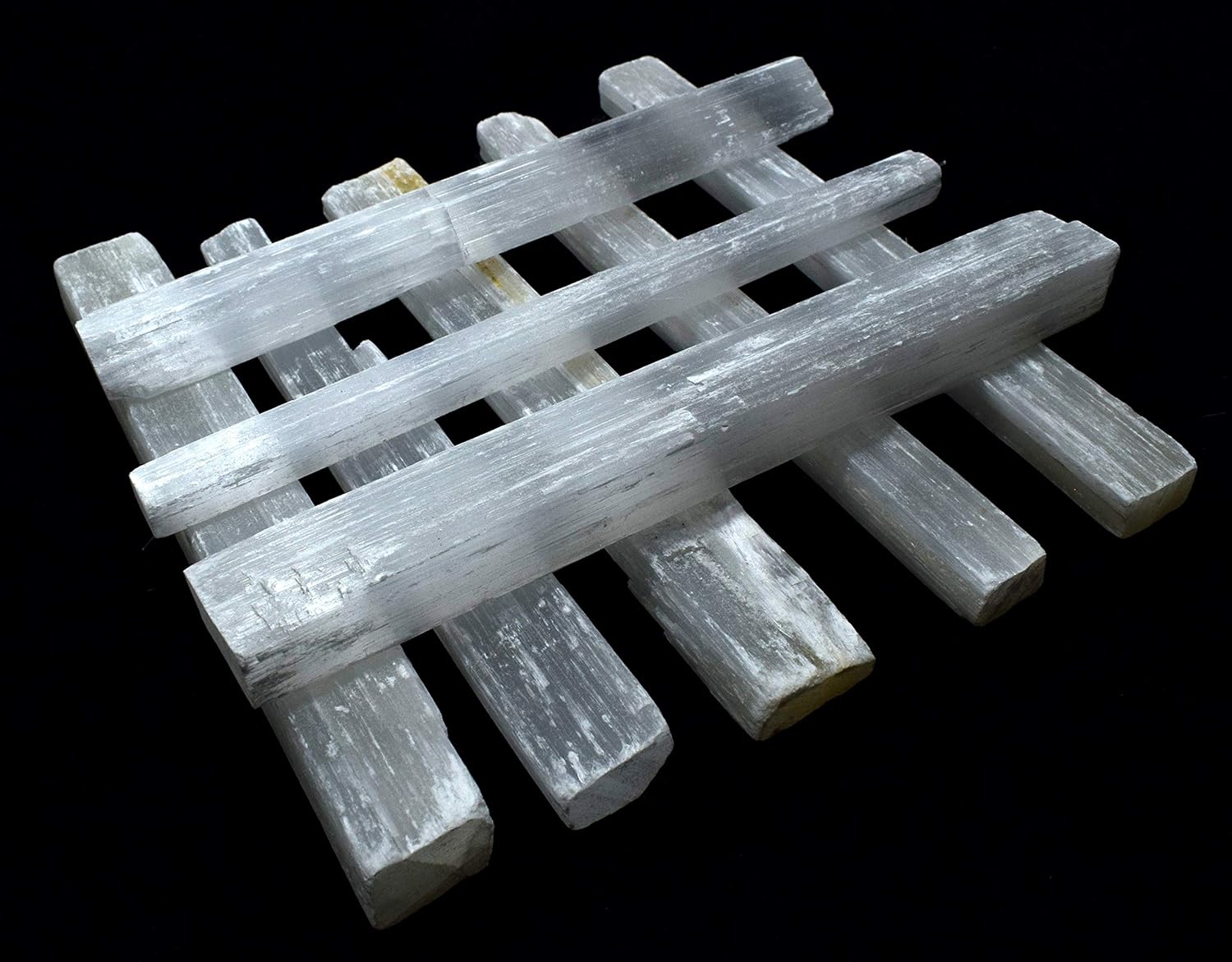 20PCS Selenite Sticks Natural White Crystal Mineral Rough Points