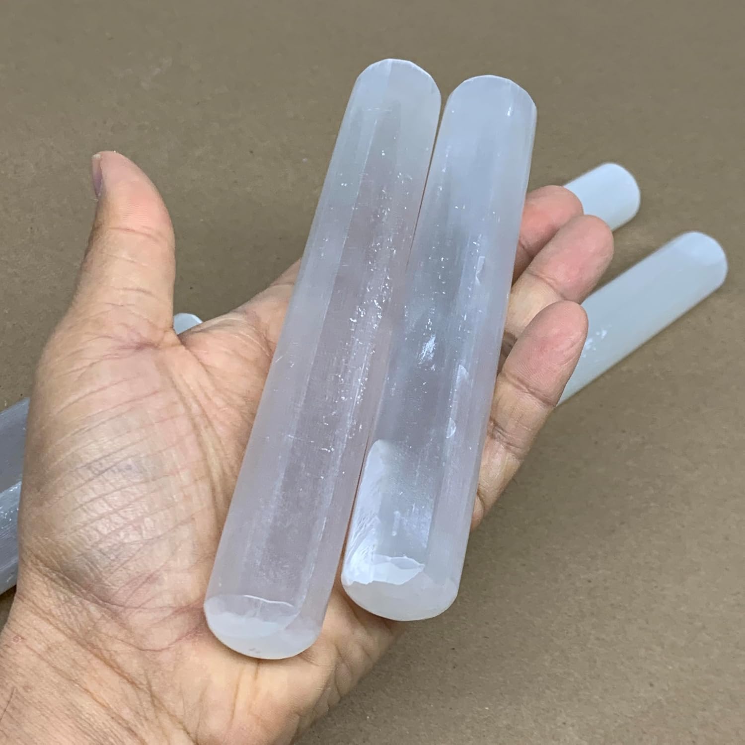 20pcs Selenite Crystal Wand Point Power White Stones