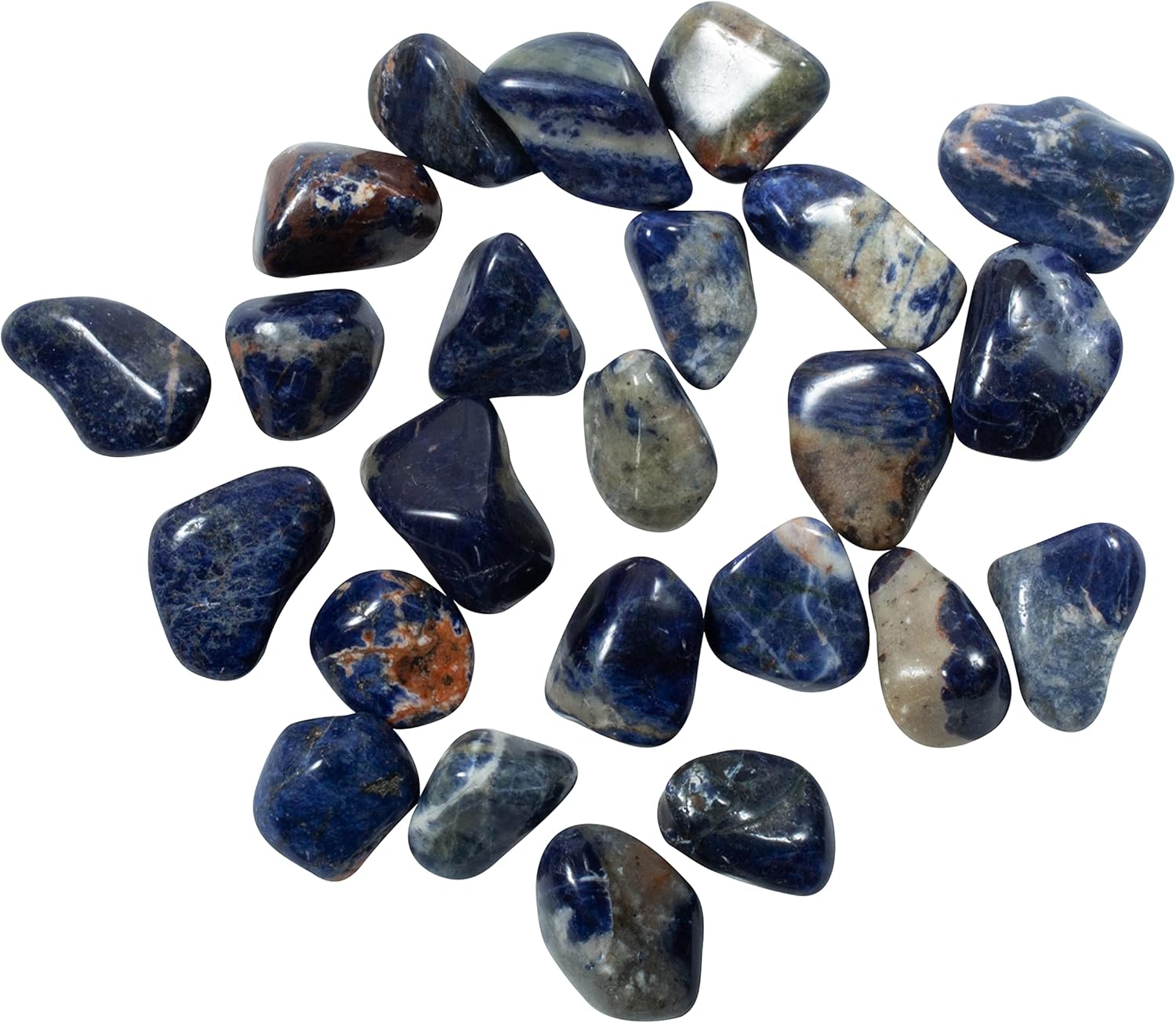 Tumbled Sodalite Stones 075 - 125 1 Pc