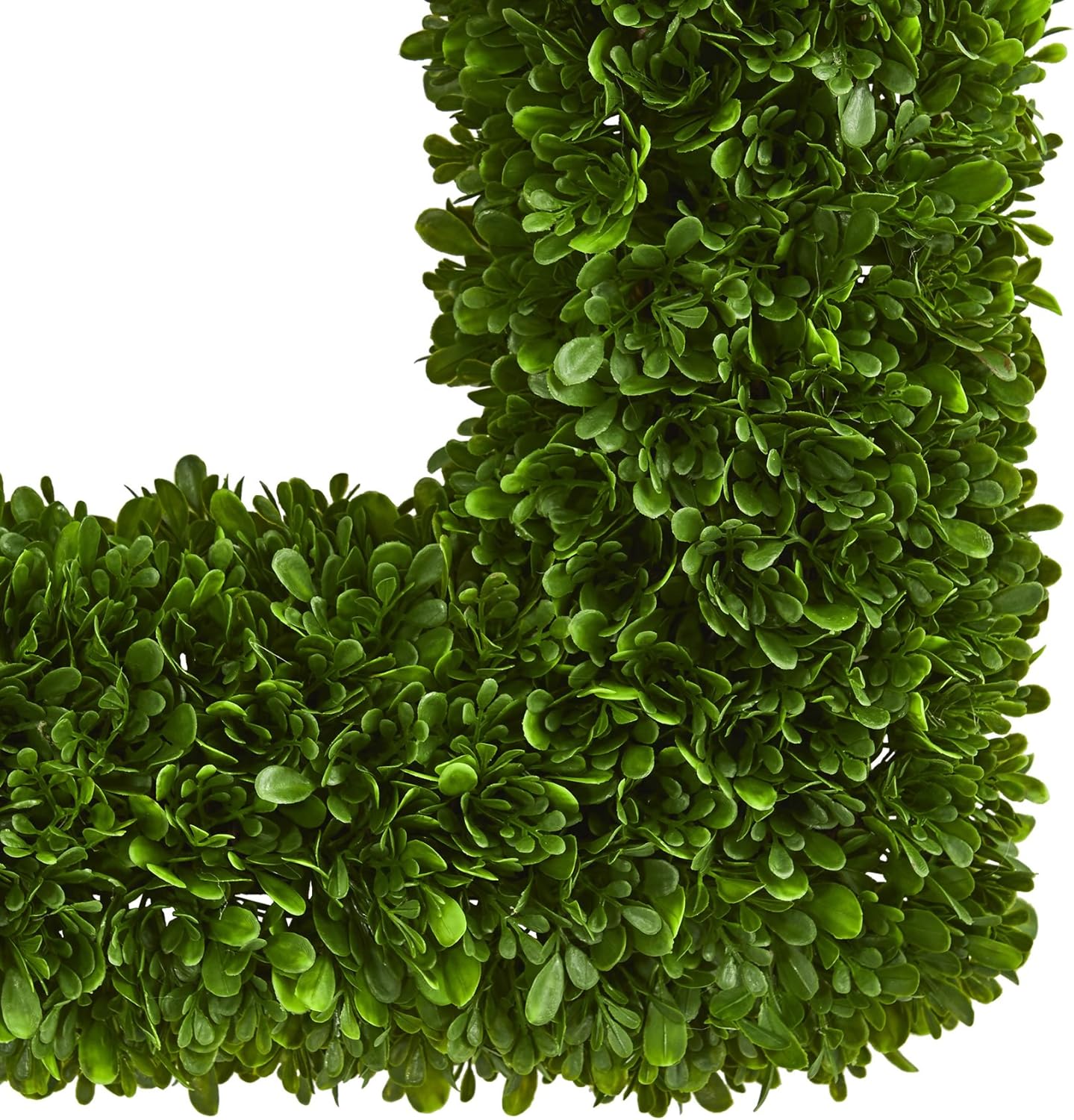 Nearly Natural 17 Inch Tea Leaf Square Wreath Artificial Plant Green