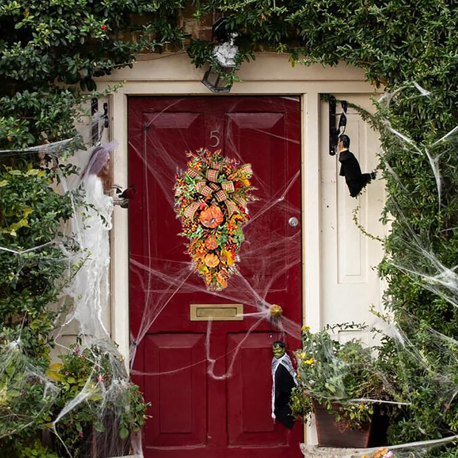 Fall Swag Front Door Wreath - Autumn Thanksgiving Decor