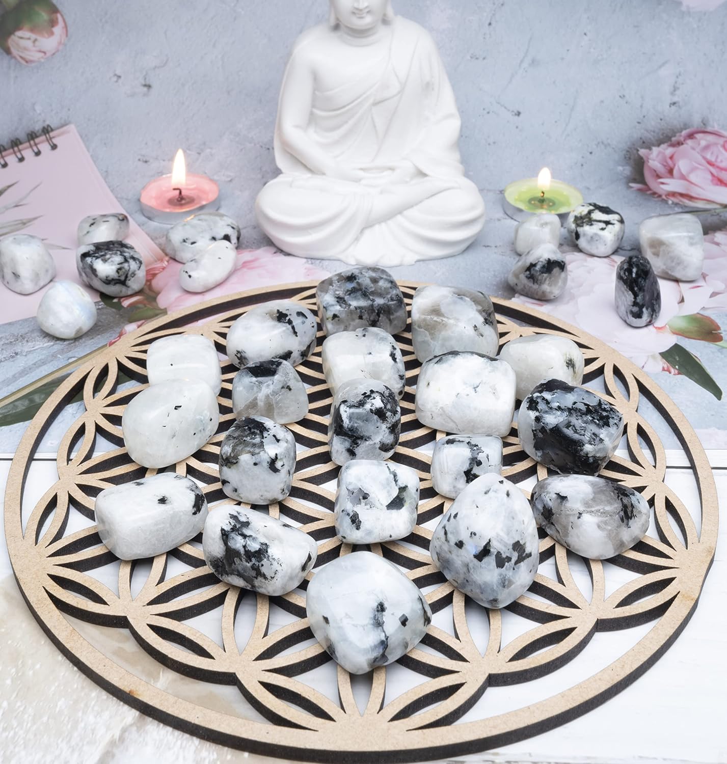 ZAICUS Tumbled Stones for Decor and Feng Shui Use