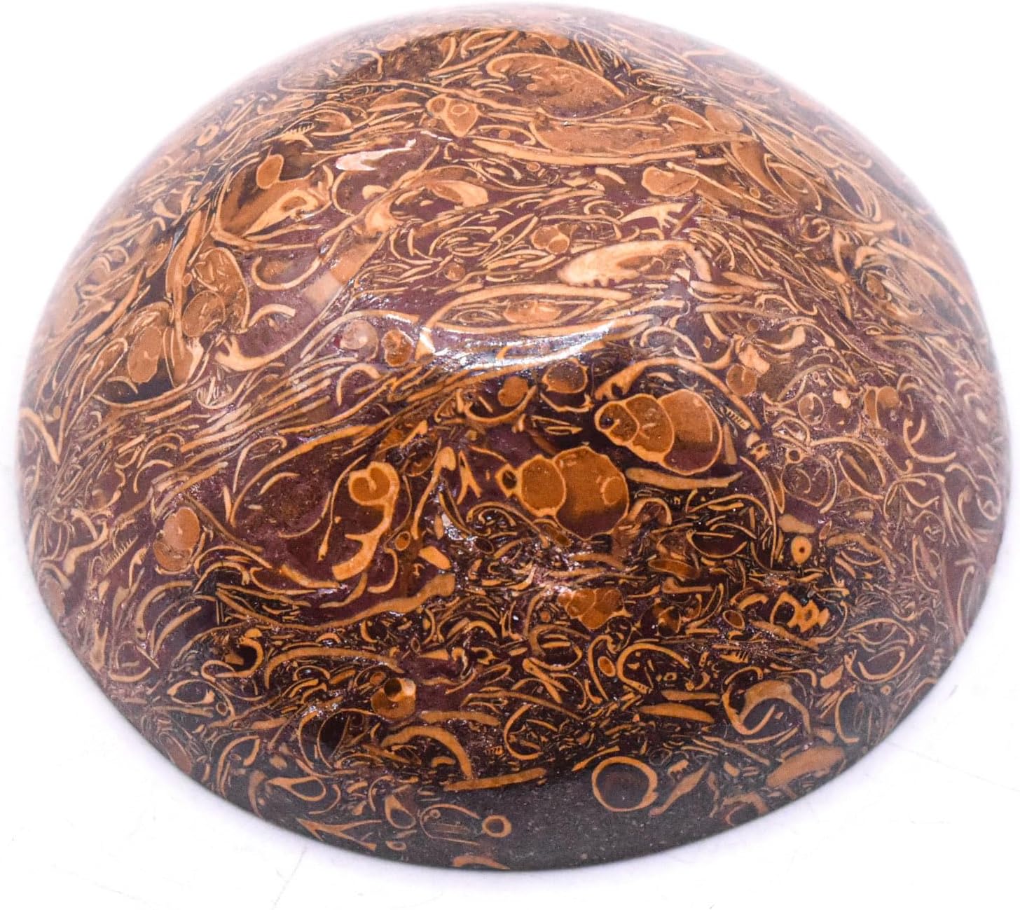 31 Inch Mariam Fossil Jaser Bowl Natural Gemstone Decor