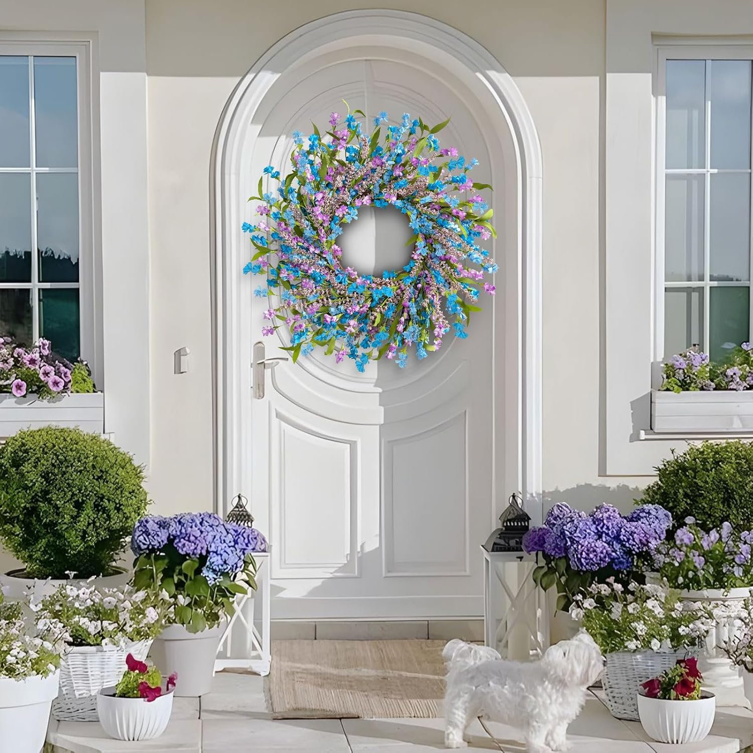ICX 24 Inch Spring Summer Wreath for Front Door