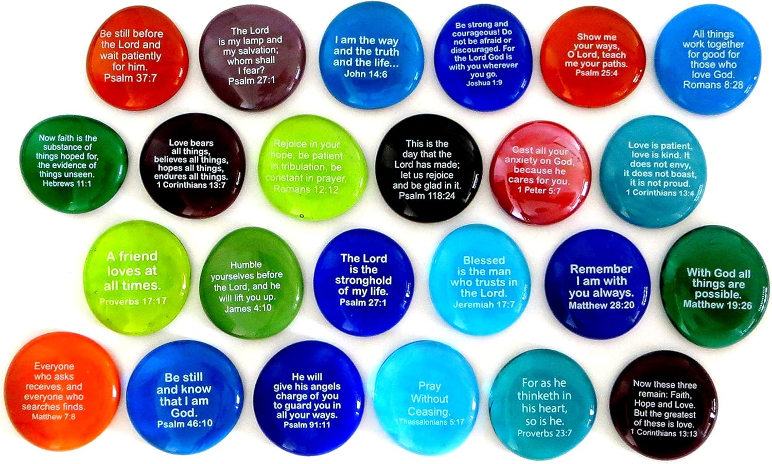Lifeforce Glass Scripture Stones Set II