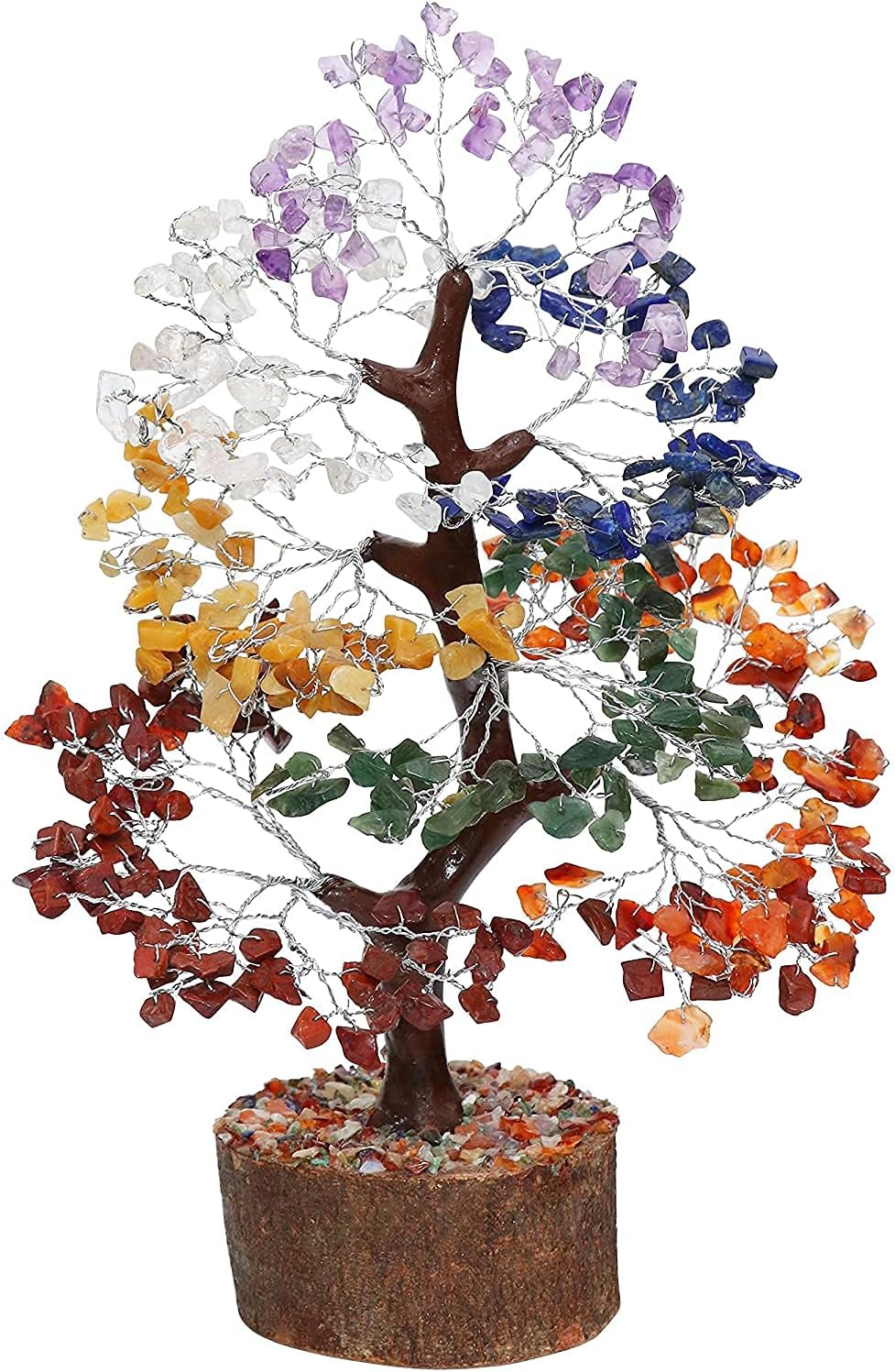 Crocon Seven Chakra Gemstone Tree Feng Shui Figurine 1