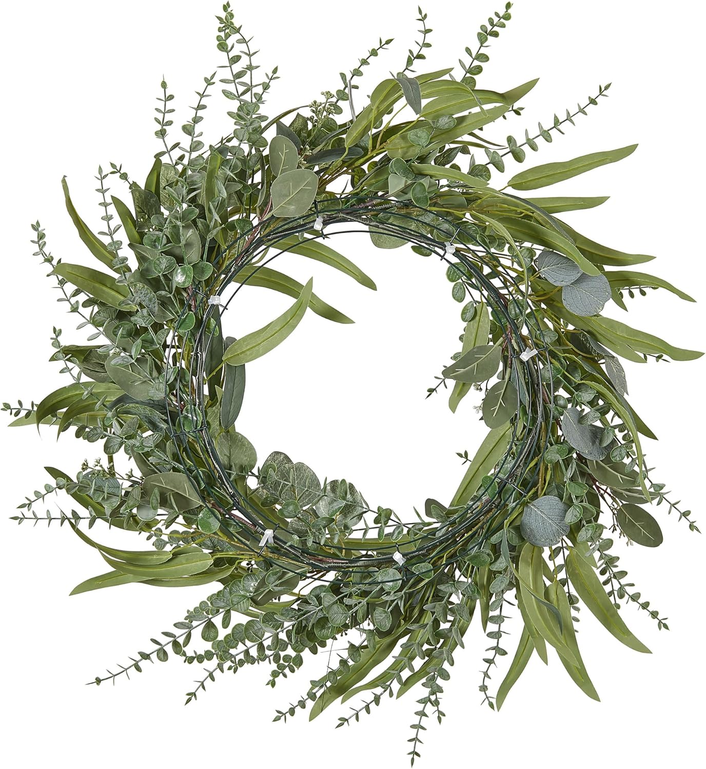 24 Inch Eucalyptus Wreath for Front Door Decor