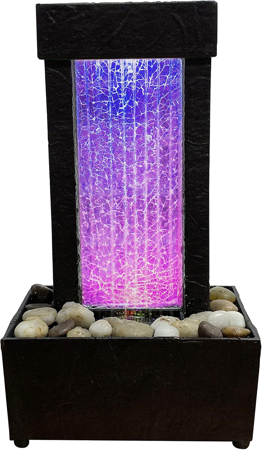 Natures Mark 10 Inch H Crackled Glass Water Fountain