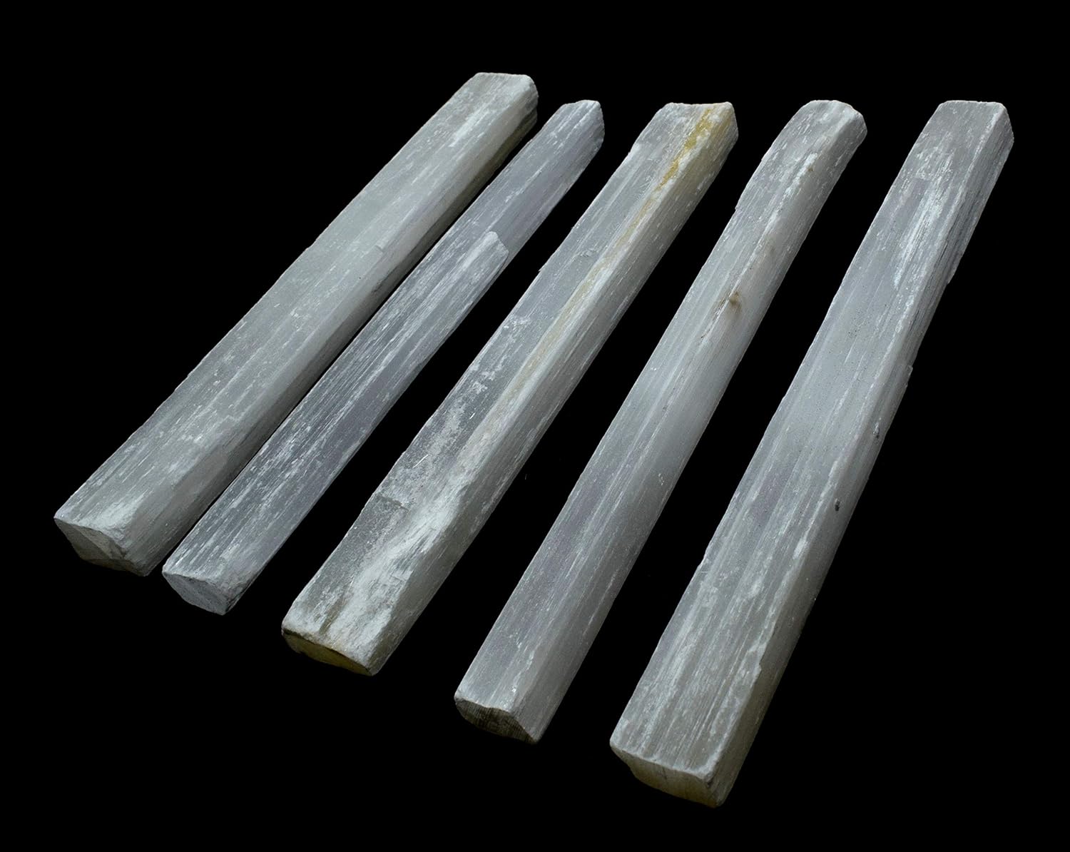 20PCS Selenite Sticks Natural White Crystal Mineral Rough Points